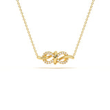 Infinity Twist Diamond Pendant