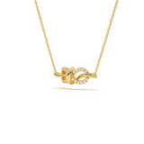 Infinity Twist Diamond Pendant