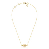 Infinity Twist Diamond Pendant