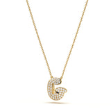 ‘G’ Diamond Enamel Pendant
