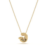 ‘G’ Diamond Enamel Pendant