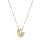 ‘G’ Diamond Enamel Pendant