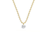 Round 0.25ct Floating Diamond Pendant