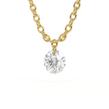 Round 0.25ct Floating Diamond Pendant