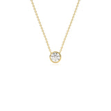 Bezel Round 1 ct Diamond Pendant
