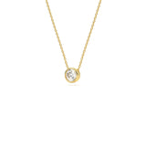 Bezel Round 1 ct Diamond Pendant