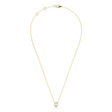 Bezel Oval 1 ct Diamond Pendant