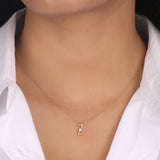 Z Diamond Initial Pendant
