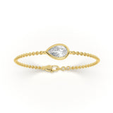 Pear Bezel Diamond Bracelet