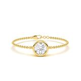 Oval Bezel Diamond Bracelet