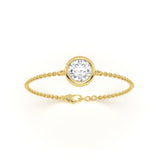 Oval Bezel Diamond Bracelet