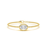 Round Bezel Diamond Bracelet