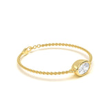 Round Bezel Diamond Bracelet