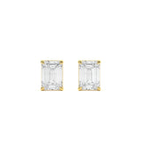 Custom 6-Carat Emerald-Cut Studs