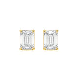Classic Emerald Diamond Studs