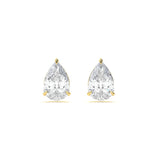 Classic Pear 4 ct Diamond Studs