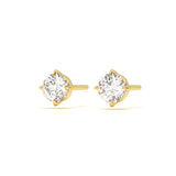 Classic Round 1 ct Diamond Studs