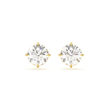 Round Solitaire 4 ct Diamond Studs