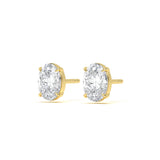 Classic Oval 2 ct Diamond Studs