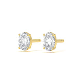 Classic Oval 1 ct Diamond Studs