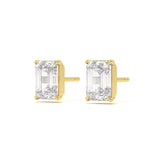 Classic Emerald 4 ct Diamond Studs