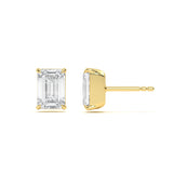 Classic Emerald 4 ct Diamond Studs