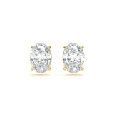 Classic Oval 4 ct Diamond Studs