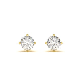 Custom 4 Carat Solitaire Studs