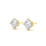 Custom 4 Carat Solitaire Studs