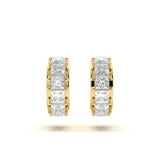 Custom 12-Carat Diamond Hoops