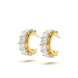 Custom 12-Carat Diamond Hoops