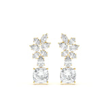 Custom Marquise and Cushion-Cut Diamond Drop Earrings