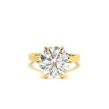 Custom Round Solitaire Engagement Ring