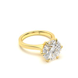 Custom Round Solitaire Engagement Ring