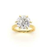 Custom Round Solitaire Engagement Ring