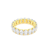 Custom 5 Carat Oval Eternity Band