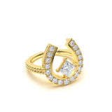 Custom Diamond Horseshoe Ring