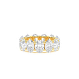 Custom 9.3 Carat Oval Eternity Band