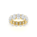 Custom 9.3 Carat Oval Eternity Band