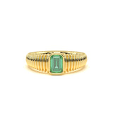 Classic Emerald Signet Ring