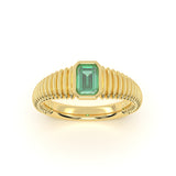 Classic Emerald Signet Ring