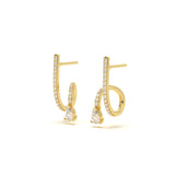 Pear Bloom Diamond Earring