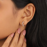 Pave Diamond Leher Studs