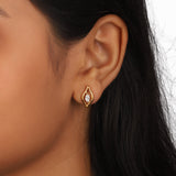 Eye Diamond Leher Studs