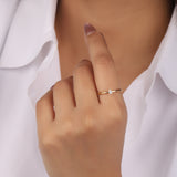 Mini Pear Diamond Ring