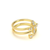 Floral Diamond Band