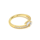 Open Pear Diamond Ring