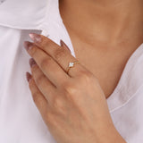 Floral Diamond Aura Ring