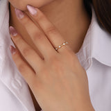 Accented Round Diamond Ring