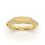 Classic Diamond Signet Ring